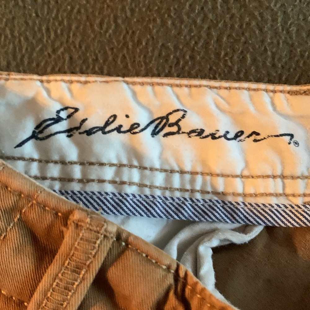 Eddie Bauer “Blakely” shorts. 9 inch inseam. Caramel color. Size 8 - Picture 2 of 12